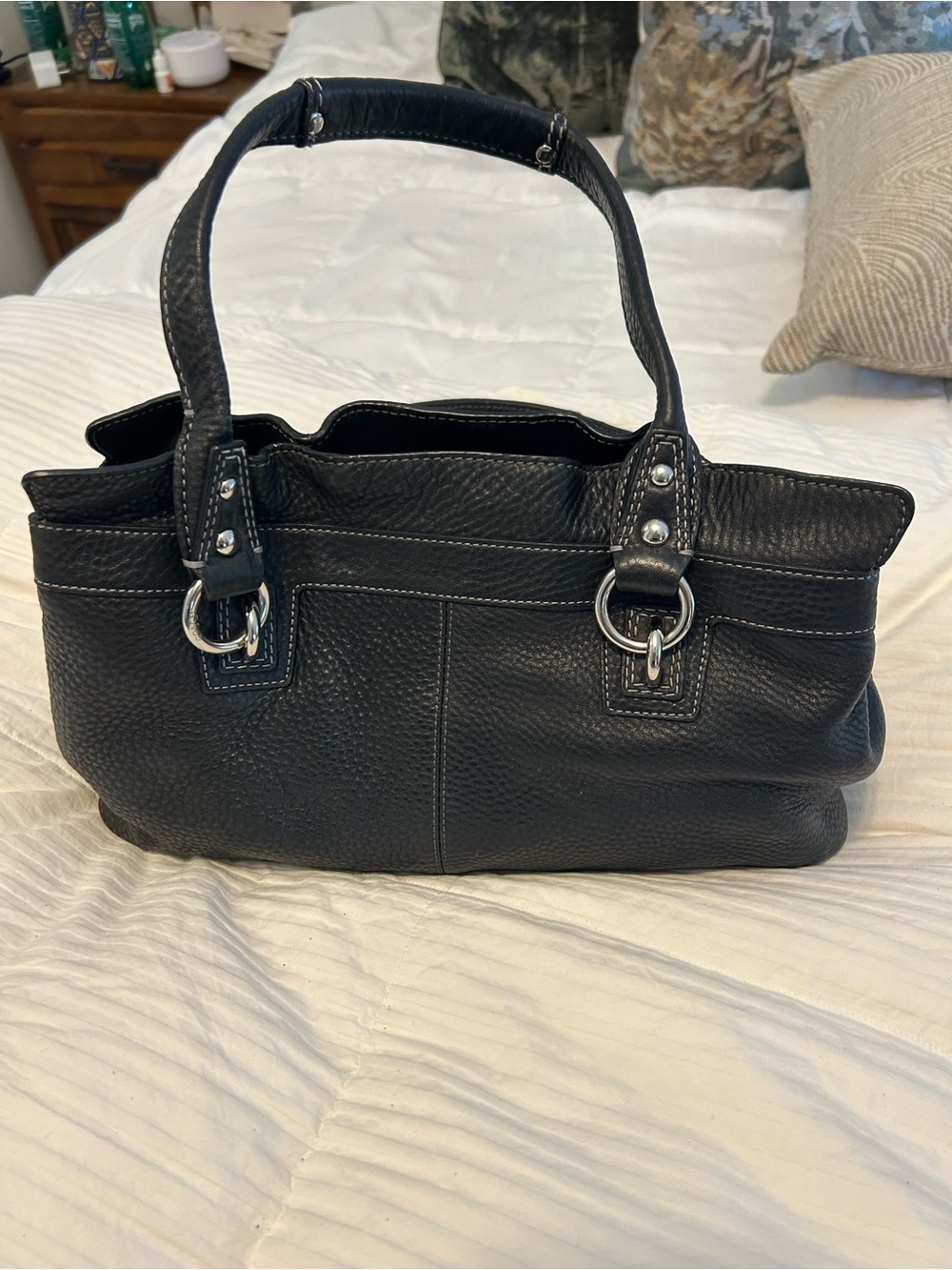 Coach - Penelope black leather tote bag. EXCELLENT condition!! - Picture 7 of 8